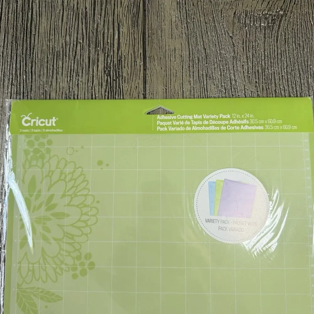 Cricut Adhesive Cutting Mat Variety Pack 12x24” Light Standard & Strong Grip - Picture 2 of 3